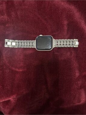 Brighton Silver Rhinestone Bracelet Band for Square Smartwatch